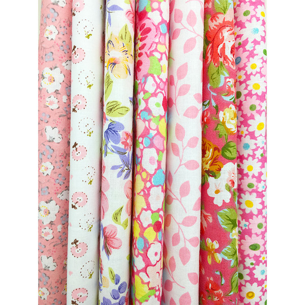 7pcs 25x25cm Mixed Cotton Printed Fabric Cloth Sewing Quilting Fabrics for Patchwork Needlework DIY clothe Handmade Accessories