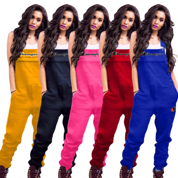 Women sexy Overalls Spring Summer Jumpsuit Rompers Plus Size Casual Pants S-2XL Lady Clothes one piece pants