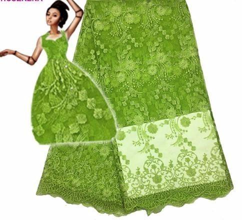 5yards/lot last design High quality nigerian french african lace fabric for party dress FC1601-11T,Free 