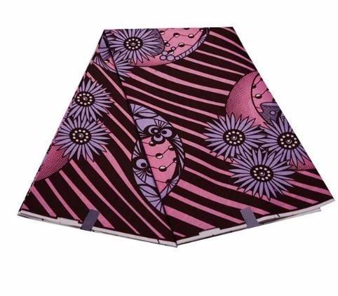 New Design Super Hollandais African Fabric African Fashion Super Hollandais 6 Yards Purple fashion Fabric