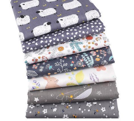 7pcs/lot,World In Dreams Series,Printed Twill Cotton Fabric,Patchwork Cloth,DIY Sewing Quilting Material For Baby&Child