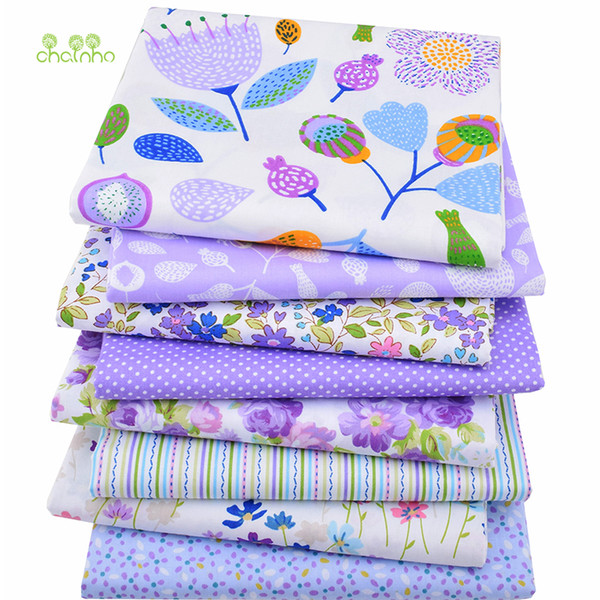 8pcs/lot, Cotton Fabric Patchwork Floral Cloth Of Handmade DIY Quilting Sewing Baby&Children Sheets Dress Material