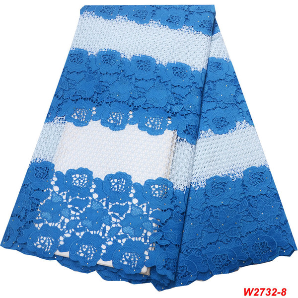 Best Selling African Cord Lace High Quality Guipure Lace Fabric 2019 African Lace Fabrics For Nigerian Women Dress W2-732