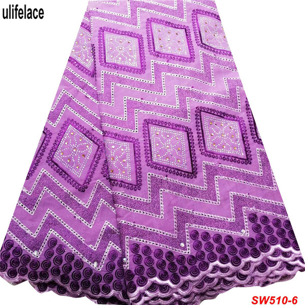 Swiss Voile In Swtzerland Aawesome 2019 African Dry Lace Fabric With Stones Nigerian Cotton Lace Fabrics For Women SW-510