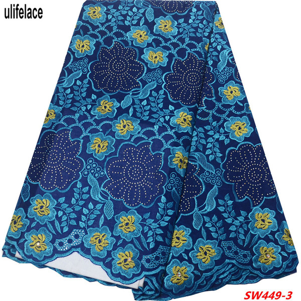 New Arrival African French Dry Lace For Women High Quality Nigerian Lace Fabric Swiss Voile Lace Fabric In Switzerland SW-449