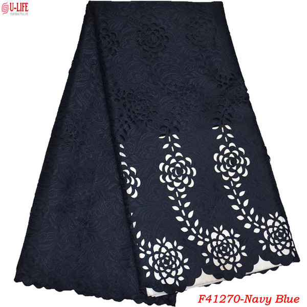 Laser Cut Lace Fabric High Quality Cut Flower Lace With Soft fabrics 2018 Hot Selling Women Lace Fabric For dress F4-1270