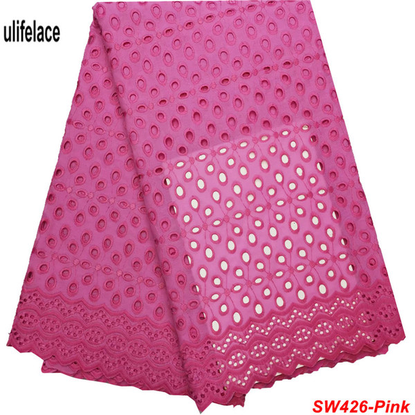 Swiss Voile Cotton Lace Fabric 2019 African Swiss Voile Laces In Switzerland High Quality Swiss Dry Eyelet Laces For Dress SW-426