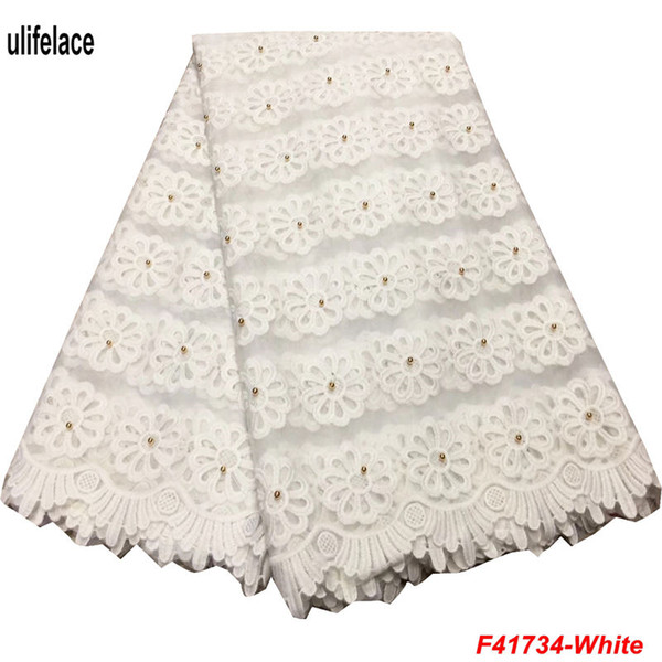 white lace fabric Embroidery Soft Mesh french lace fabrics 2018 african tulle lace fabric for Women Wedding dress F4-1654