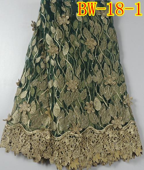 BW-18-1 magnificent african net lace fabric for wedding