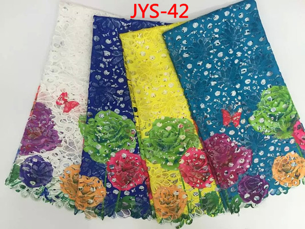 5 Yards per lot cord lace water soluble lace fabric making for dress JYS-42