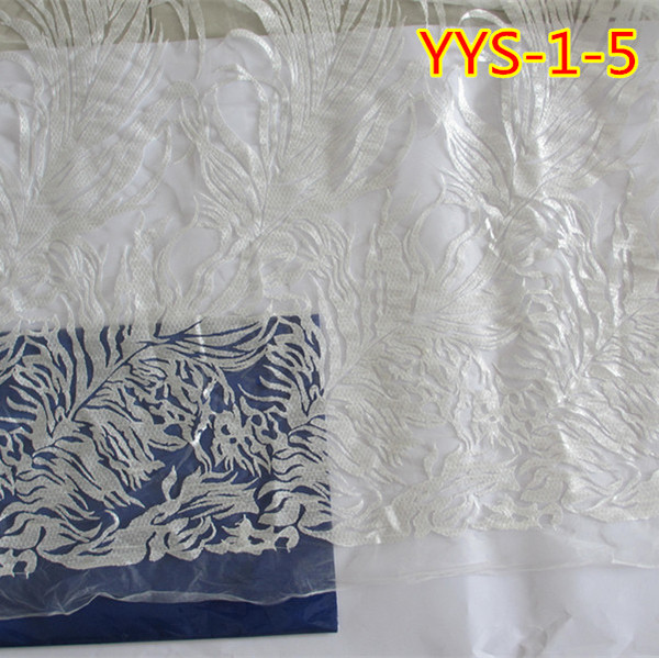 White gorgeous French Lace Fabric Net Material Lace Fabrics YYS-1-5