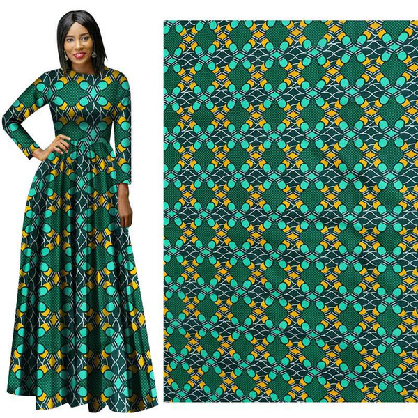 new Ankara 100% Polyester Wax Prints Fabric Hollandais Wax High Quality 6 yards African Fabric for Party Dress suit free ship