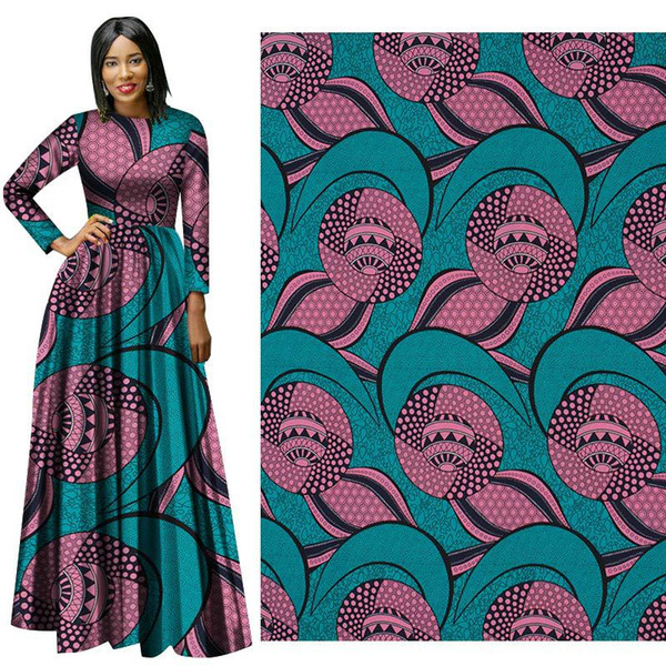 New fashion Cotton Fabric Fashion Style hollandais Ankara Wax Prints Fabric African Binta real Wax Print Fabric