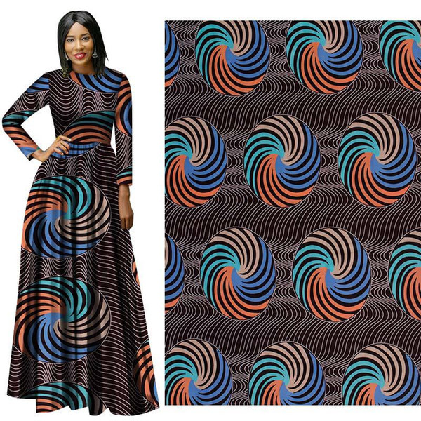 New fashion African Cotton ankara Wax Print Bazin Fabric binta real Wax Hollandais Wax Fabric for party dress suit