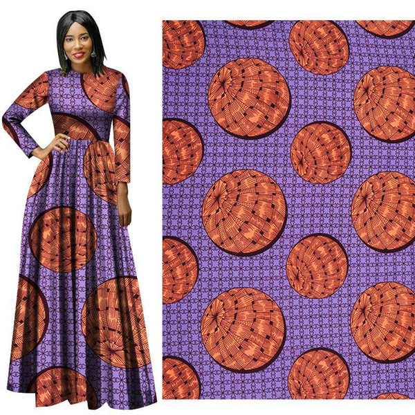 new Polyester Wax Prints Fabric African national costume fabrics for dress Geometric printing batik printed cloth wholesale