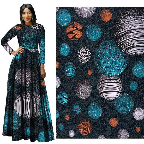 African national plain wax prints fabric new wax hollandais Wax DIY fabric High Quality 6 yards African Fabric for Party Dress