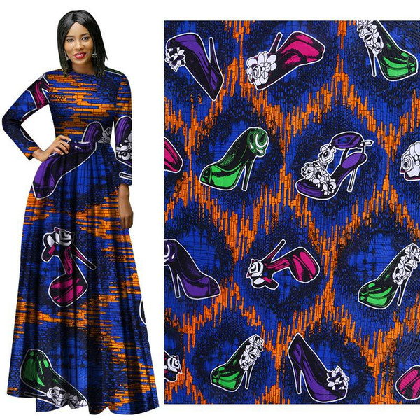 Latest Design Fashion High Quality new Wax Cotton Hollandais Fabric Wax African Fabric Batik Fabrics for Africa Clothes dress suit