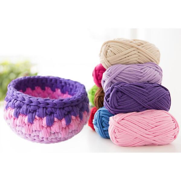 Candy Colored Crochet Yarn DIY Fancy Yarn For Hand Knitting Thick Thread Polyester katoen garen voor haken