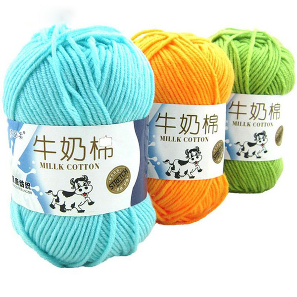 500g High Quality Warm DIY Milk Cotton Yarn Baby Wool Yarn for Knitting Children Hand Knitted Yarn Knit Blanket Crochet