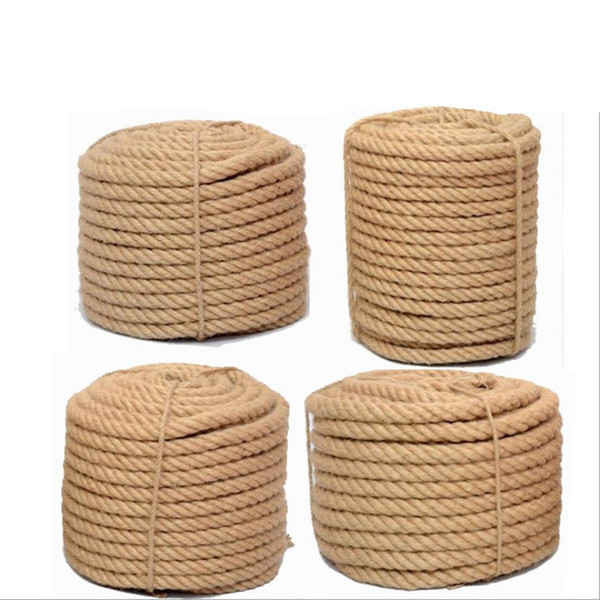 1mm -16mm Natural 100% Jute Rope Decoration Environmental Fancy Yarn for Diy Home Shop Decoration for Handmade Basket Lamps