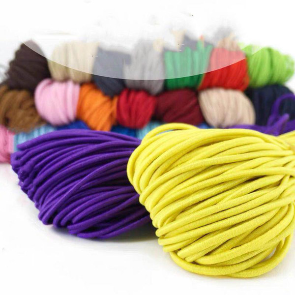 2MM diameter color elastic circle elastic rope hair band rubber band clothing accessories rubber (73 m/piece)