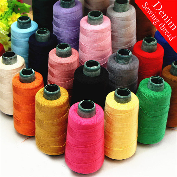 Denim Sewing Thread Roll, Thick Jeans Thread for Sewing, 100% polyester High strength Sofa Sewing supplies.One Roll =1400Yards