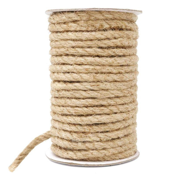 8mm 10m natural jute Cords rope industrial packaging crafts handicrafts gifts decorations packaging Handmade Tying