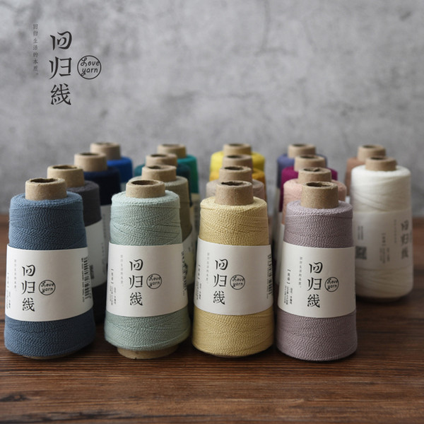 50g 58% Cotton 42% linen for hand Flax Wool Twine Thread diy Lace knitting and crocheting Crochet Hook Line each 250m