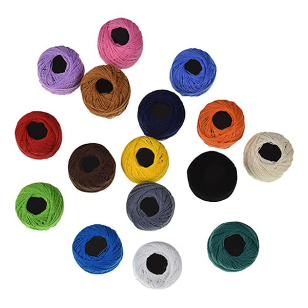 16pcs Craft Embroidery Thread Knitting Dyeing Line Sewing Accessories