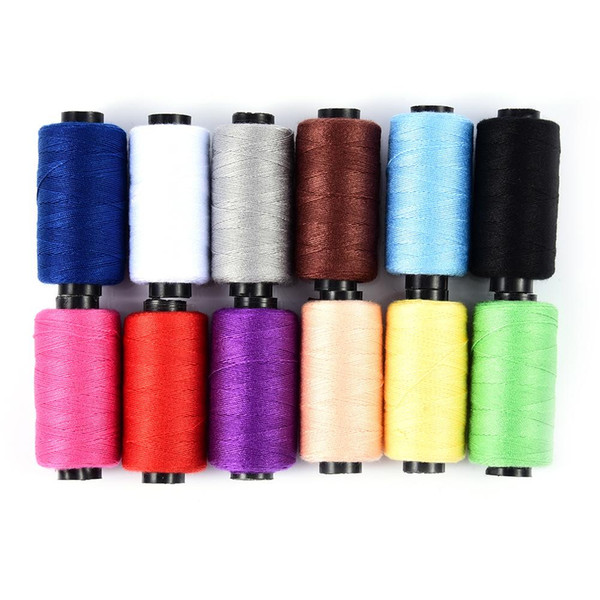 12 Colors Denim Thread 203 Thick Threads Colorful Sewing Quilts Luggage Silk Denim Fabric Sewing Accessories