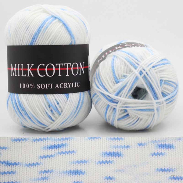 10pcs Three Strands Dyeing Gradient Cotton Thread Cotton Crochet Hand-made Knitting Thread LXY9