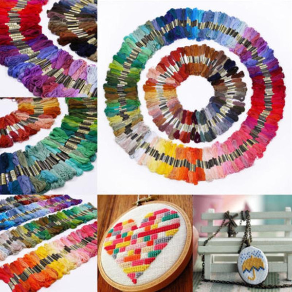 Hand Making Tool 50pcs Multi Colors Cross Stitch Cotton Embroidery Thread 2019 Newest Floss Sewing Skeins wholesale