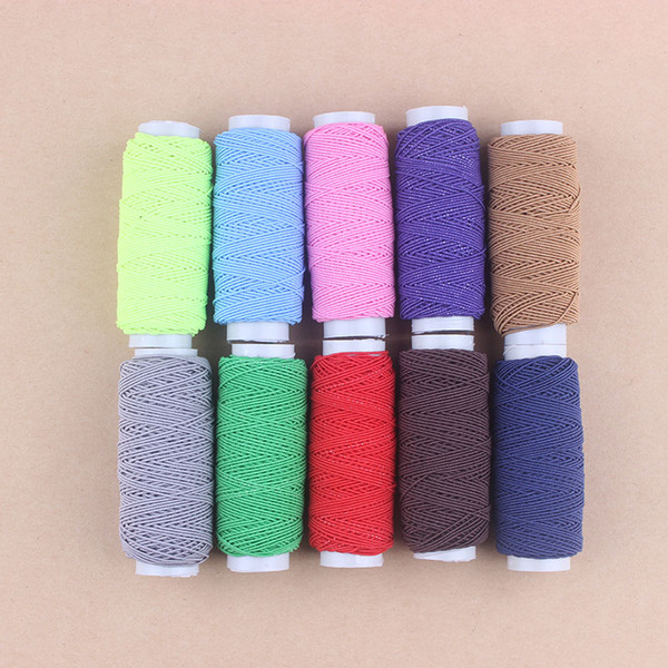 10Roll/lot 0.8mm Clear Elastic Thread Black Round Crystal Line Nylon Rubber Stretchy Cord String Bracelets Necklace Craft Z1