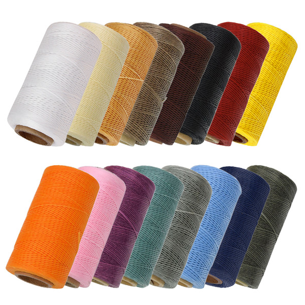 WITUSE Cheap! 18Colors 1mm Durable 260 Meters Leather Sewing Waxed Thread Cord For DIY Handicraft Tool Hand Stitching Thread