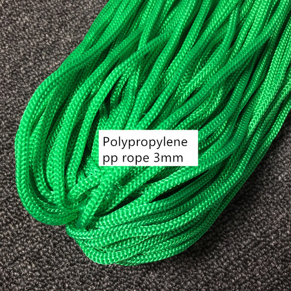 3mm * 200m*1pcs Polypropylene PP crocheted rope fine Rope yarn process imitation nylon hollow exhibition tag badge lanyard