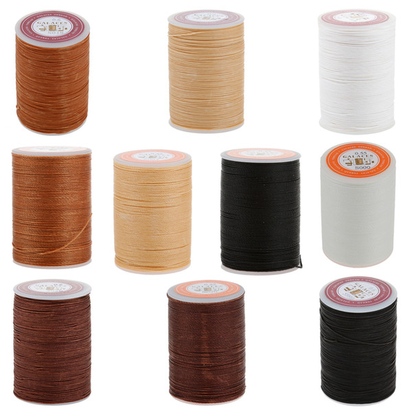 New Leather Craft Handwork Sewing Round Waxed String Thread 0.55mm for Wallet Pick Bag 10 Colors Clothes Strong Sewing Thread