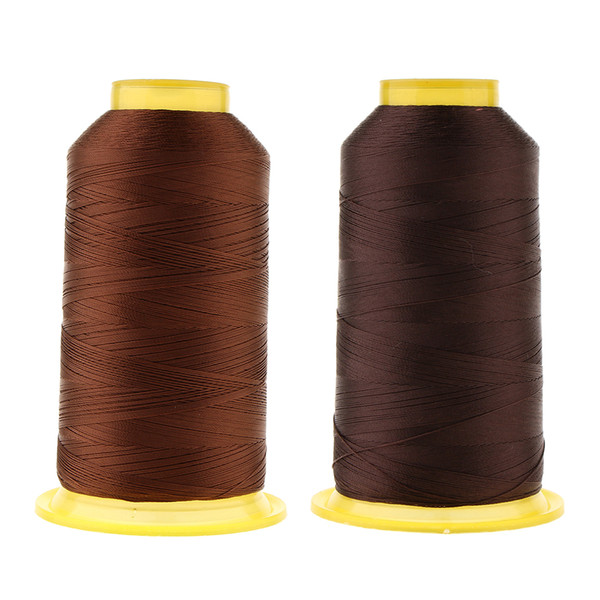 2 Roll 1200 Meter All Purposes Polyester Sewing Thread for DIY Leather Canvas Sewing Hand Craft Supplies