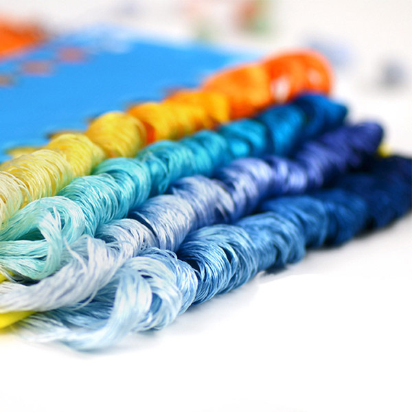 8 pieces Customizable thread-silk embroidery thread / embroidery Spiraea / silk line Hand-embroidered threads -