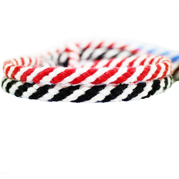 Spiral two-color Christmas decoration cotton rope black and white red and white 5mm craft rope DIY handmade cotton