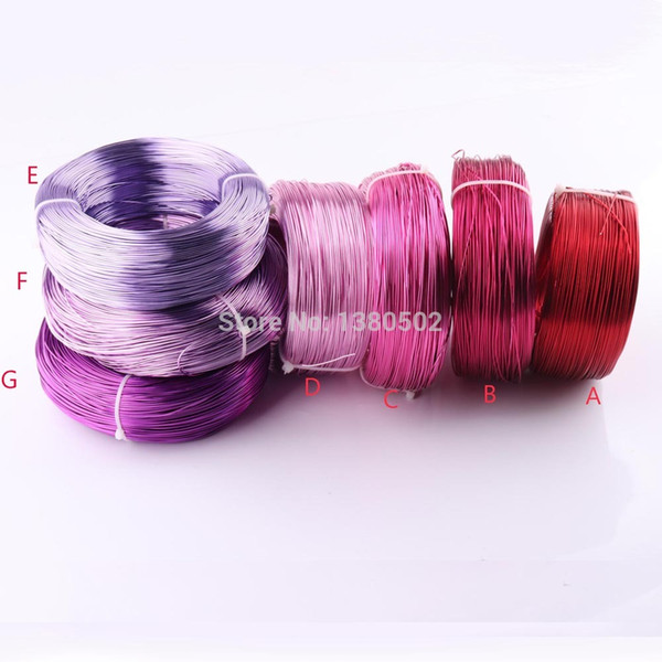 18 Gauge 1.0mm Aluminum Wire colorful Whimsy Wrapping Wire dead soft cord string Bead jewelry metal craft diy accessories