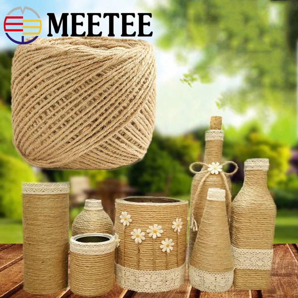 High Tenacity Natural Cords Thread Macrame String Twisted Cord DIY Craft Gift Packing Jute Rope Pet Scratching Home Decor