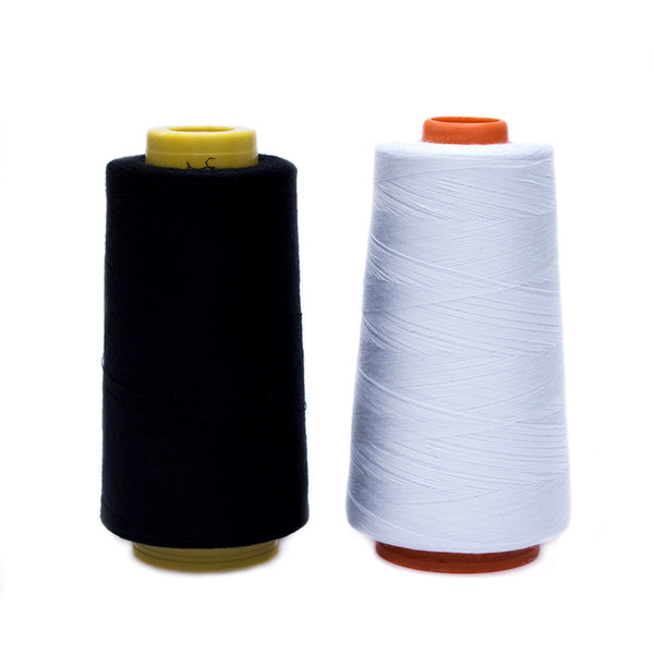 Durable 3000M Yards Overlocking Sewing Machine Industrial Polyester Thread Metre Cones