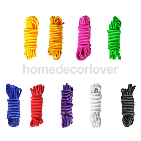 4mm x 10 Meters Strong Elastic Bungee Rope Cord Tie Down DIY Various Color High Quality