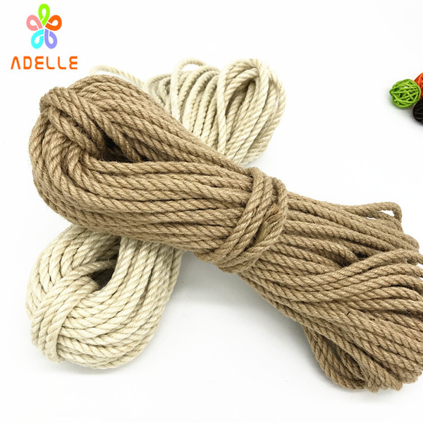 2 colors twisted shibari bondage jute twine rope 4/5/6mm adult sex toys rope strong DIY gardening free shipping 25m