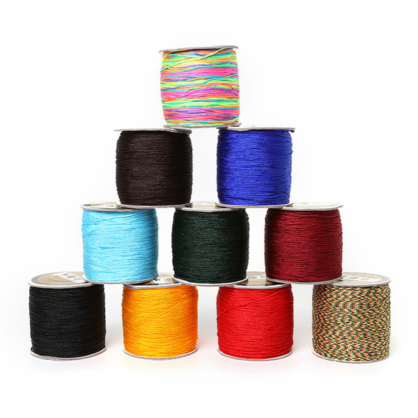 High Quality 2mm 60m/roll Korean Silk Chinese Knot Cord Bracelet Braided wire thread For DIY Tassels Beaded String