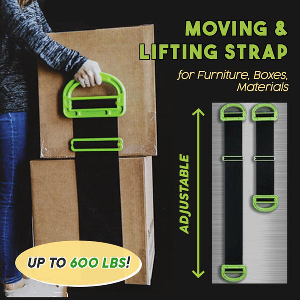 The Landle Adjustable Moving And Lifting Straps For Furniture Boxes Mattress green Straps Team Mover Easier Conveying