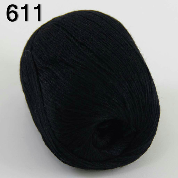 Sale 1X50g Luxurious soft pure high quality cashmere 100% Knitting Yarn Black 233-A2