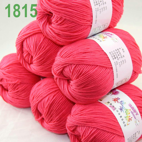 Sale Lot of 6 balls x 50g Cashmere Silk velvet Children Yarn Hot pink 1815