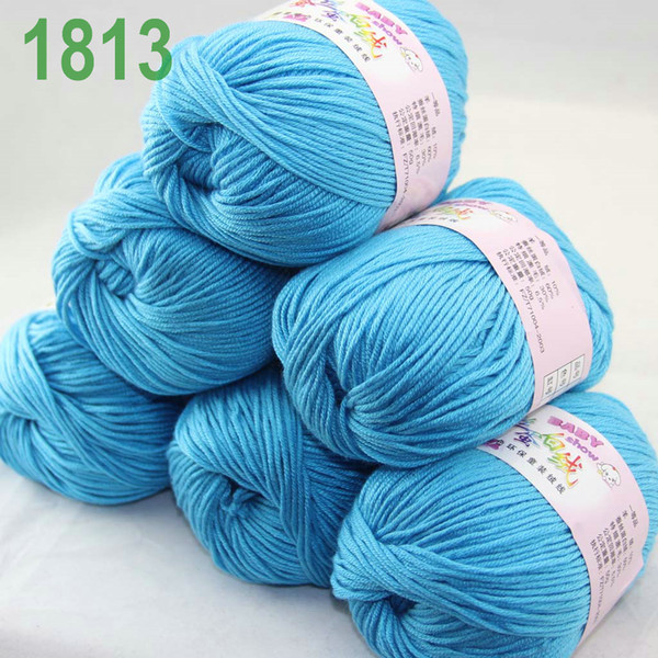 Sale Lot of 6 balls x 50g Cashmere Silk velvet Children Yarn Aqua 1813