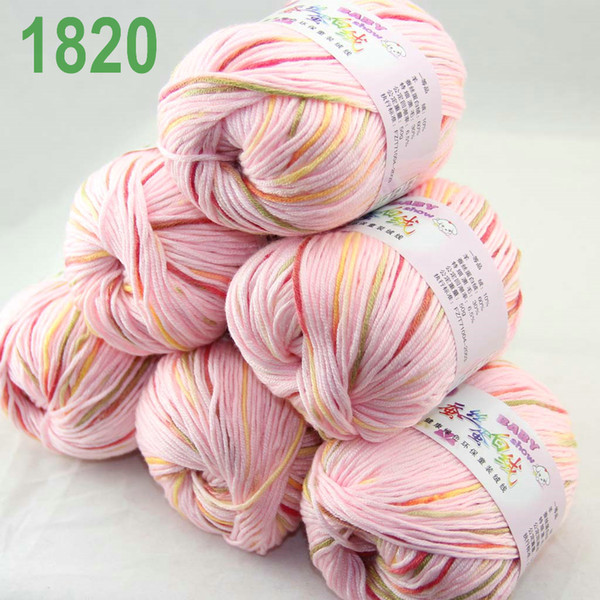 Sale Lot of 6 balls x 50g Cashmere Silk velvet Children Yarn pink Red Moss 18-20